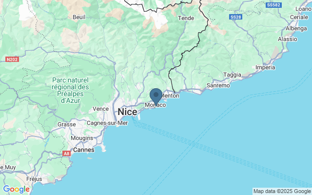 Kaart met locatie Musée Océanographique de Monaco